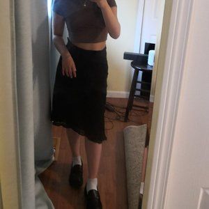 Black Witchy Midi skirt